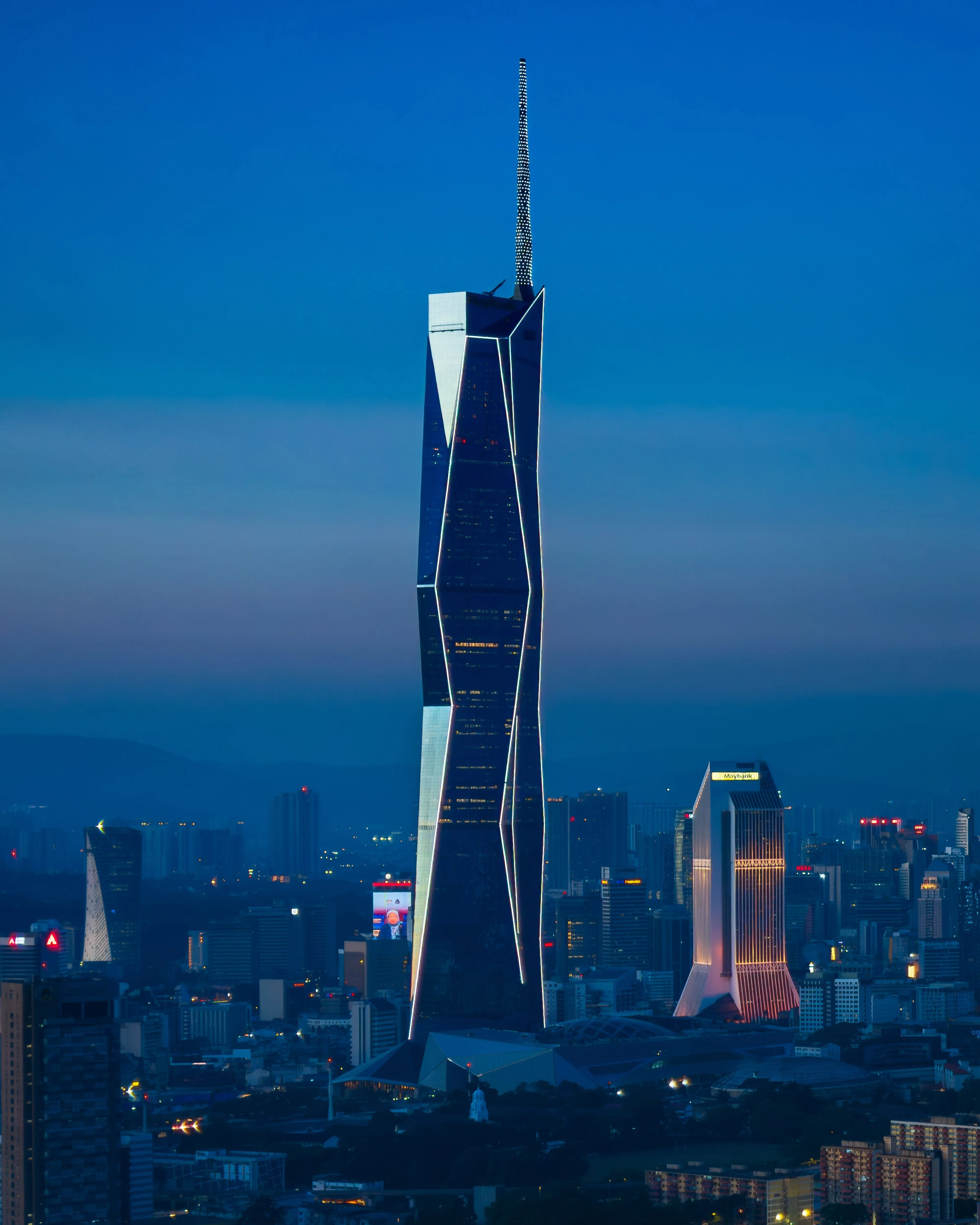 Merdeka 118 at blue hour